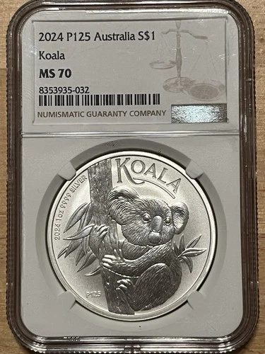 2024 P125 Australia S$1 Koala NGC MS70