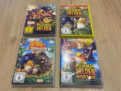 Die Dschungelhelden Teil 1, 2, 3, 4 als DVD Set Operation Südpol, auf Weltreise