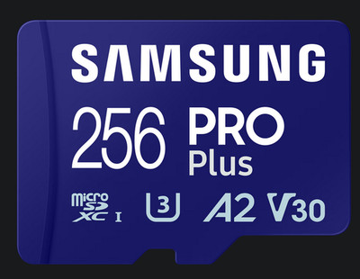 Samsung Pro Plus - Micro-SDXC Speicherkarte - 256GB-180MB/s-ohne Verpackung