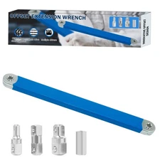 Offset Extension Wrench,15 inch Impact Ready Extension Wrench Tool With 1/4",...