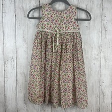 Laura Ashley Dress Girl's 5 Multi Floral Accordion Pleated Midi Cottage Prairie
