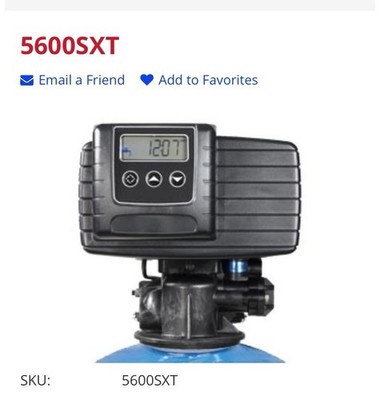 Fleck 5600 SXT Water Softener Valve & Stainless  Steel Bypass Local Pick Up