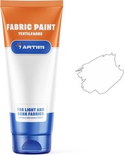 White Fabric Paint 60 ml – Permanent Textile Paint for Clothes, Shoes & Denim