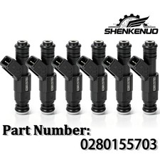 6x New Upgrade 0280155703 Fuel Injectors For 1997-1998 Jeep Tj 4.0l 6x New Upgrade 0280155703 Fuel Injectors For 1997-1998 Jeep Tj 4.0l