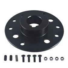 1 Bore 1/4 Keyway Sprocket, Drum Brake, Hub Adapter Kit, Go-Kart, Black