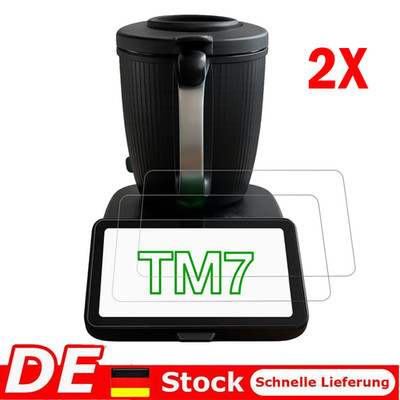 2X Schutzglas Glasfolie für Vorwerk Thermomix TM7 Display Panzerfolie Full 9H ~