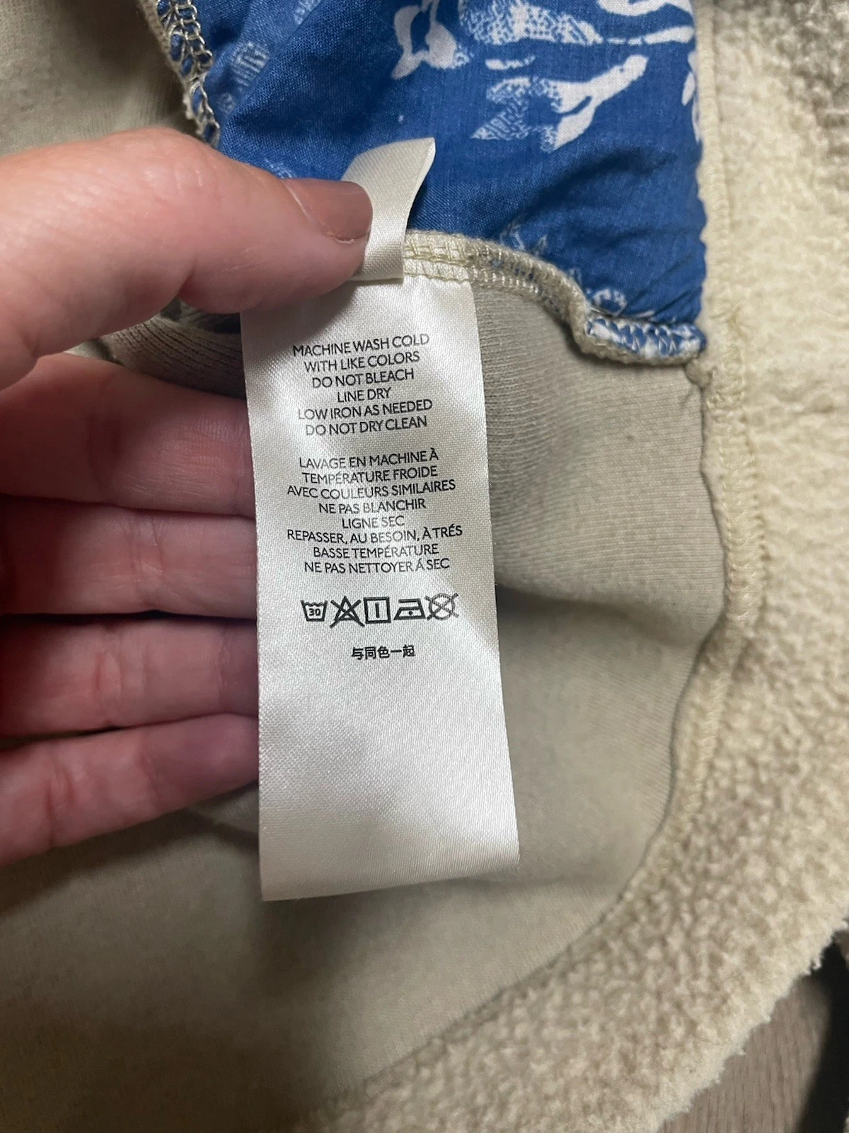 OFF WHITE We the Free x Free People Nebraska top in pile oversize avorio con cappuccio piccolo