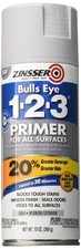 Bulls Eye 1 2 3 Spray Primer 13 Oz Gray All Purpose Interior Exterior Use