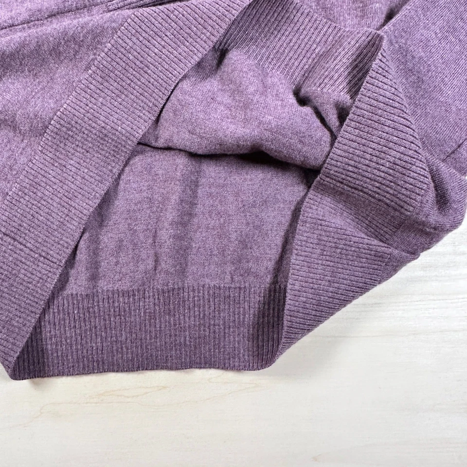 Suéter Banana Republic Cuello en V Para Hombre Pullover L Extra Fino 100% Lana Merino Foto 4 de 4