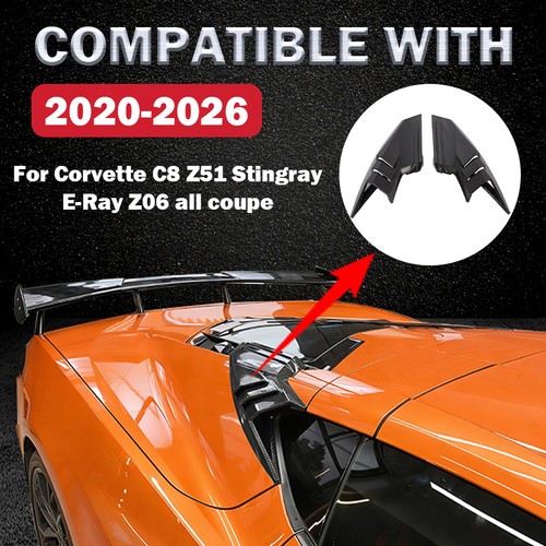 Carbon Fiber Rear Upper Intake Port Cover For 2020-2026 Corvette C8 Z51 Z06 US - Picture 7 of 13