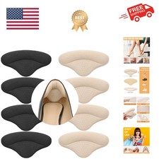 4 Pairs Heel Pads Heel Grips Liner for Loose Shoes, Heel Cushion Pads Heel In...