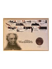 2020 William Wordsworth BUNC £5 Coin Cover