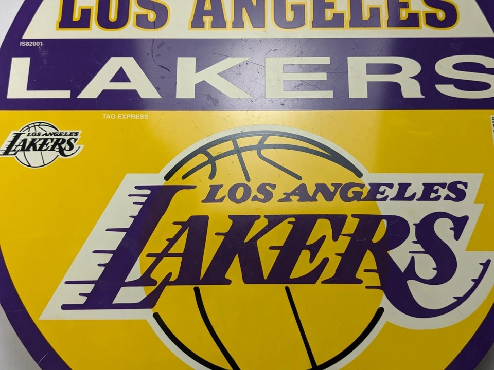 De colección LA Lakers Lakers Escudo Logo NBA Montaje en Pared 12" x 12" Coleccionable Foto 4 de 4