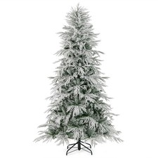 7 FT Artificial Christmas Tree w/820 PE PVC Branch Tips 340 LED Lights