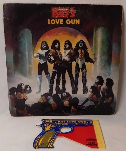 KISS FIRST PRESSING-LOVE GUN 1977 #NBLP 7057-7.98 W/ORIGINAL INNER SLEEVE