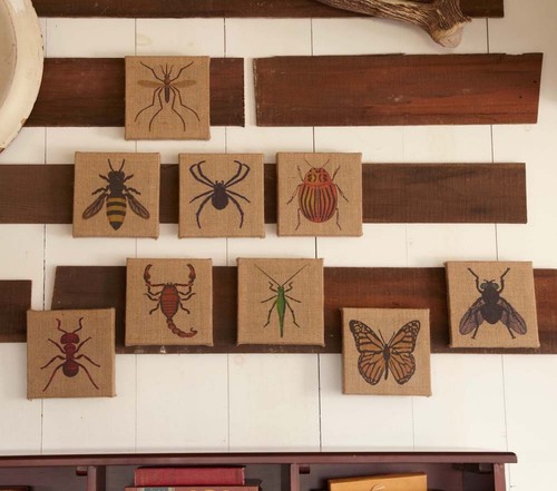 Pottery Barn Kids jute bug insect wall art excellent condition - Picture 5 of 6