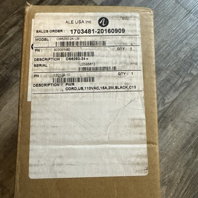 Alcatel-Lucent OmniSwitch OS6250-24 24-Port PoE Fast Network Edge Switch