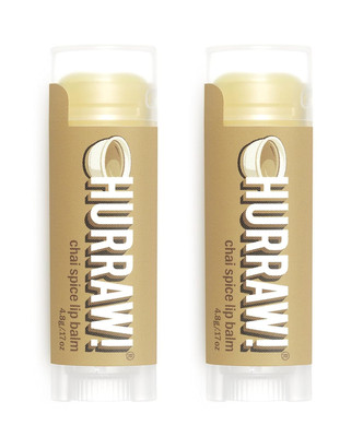 Hurraw! Chai Spice Lip Balm, 2 Pack: Organic, Certified Vegan, No Tint 
