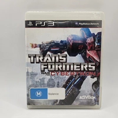 Transformers War for Cybertron PS3 Game Playstation 3 - Complete With Manual - image 1 of 4