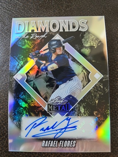 Rafael Flores Auto 28/35 2025 Leaf Metal Diamonds In The Rough | eBay