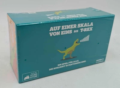 ASMODEE Exploding Kittens Auf einer Skala von Eins bis T-Rex von Wolfgang Warsch NEU