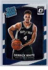 2017 Donruss Optic Derrick White #172 Rookie Card RC Spurs NBA. rookie card picture