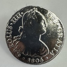 8 雷亚尔银色1805 年墨西哥殖民地硬币(Pre - 1821) | eBay