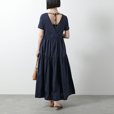 MAX MARA Weekend Dress  Women Flared Shor Long Maxi Length Navy only S size