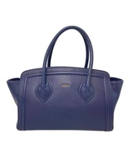 FURLA                    College Tote Bag Made in Italy Ceremony navy F6502
