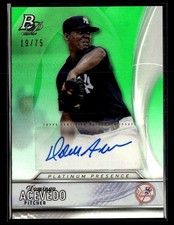 2016 Bowman Platinum Domingo Acevedo Platinum Presence Autographs Green /75