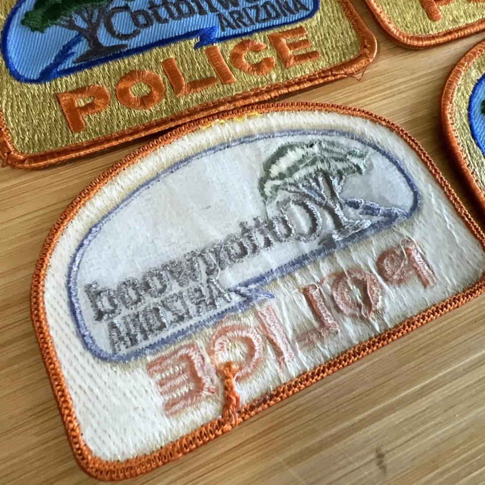 Lote de 4 Cottonwood Police State Arizona AZ estilo antiguo Foto 4 de 4