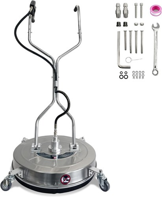 #ad 30quot; Pressure Washer Surface Cleaner 5200PSI w Handles 4 Wheels Stainless Steel $225.59