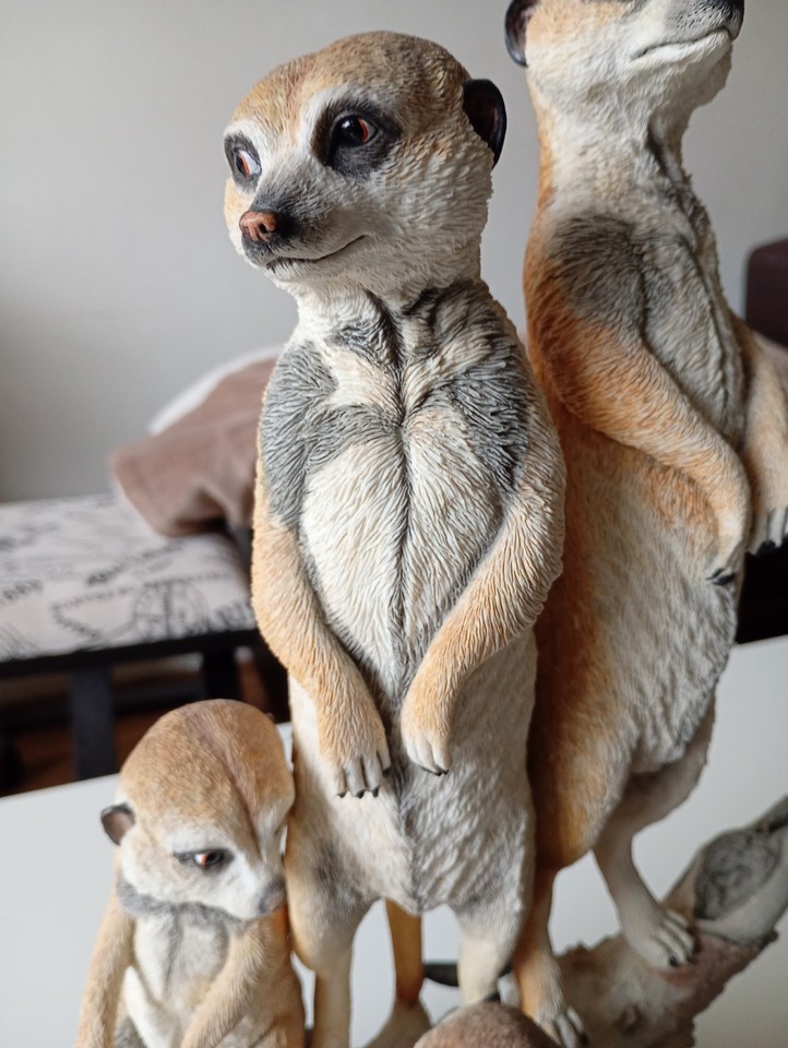 Country Artists Meerkat Family, Large & Heavy resin cast - Guardians ...
