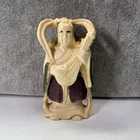VINTAGE JAPANESE CARVED NETSUKE FIGURINE MULTI-COLOR  #998 RESIN