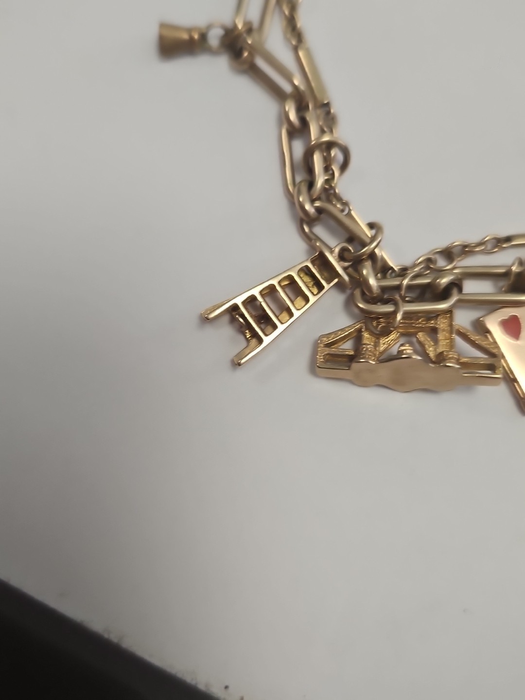 9ct Gold Vintage Charm Bracelet image 8