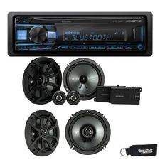 Alpine UTE-73BT BT Receiver No CD Kicker 43CSS654 6.5" 43CSC654 6.5" Speakers