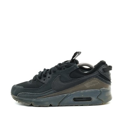 Nike Damen Terrascape Sneaker Schwarz Mesh, Leder Low-Top Air ämpfung 90 EU 38.5