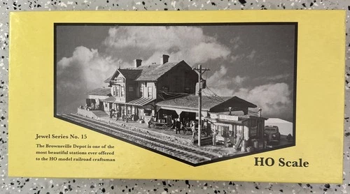 Fine Scale Miniatures HO Jewel #15 Brownsville Depot Brand New Vintage Made USA