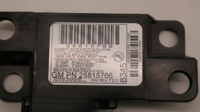 Buick Enclave 2009-2012 brújula de asistencia al conductor equipamiento trasero Foto 2 de 4