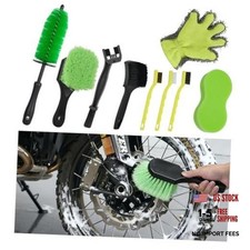 9 Pack Motorcycle Cleaning Kit, Motorcycle Detailing Kit with