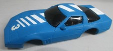 "NEW" OS TYCO 3 BLUE CORVETTE HO SLOT CAR BODY NARROW CHASSIS 