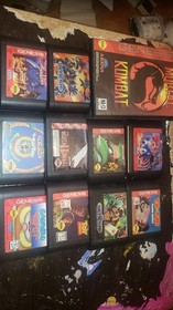 Sega Genesis Console 16-Bit - (1601) with 12 games sonic mortal kombat