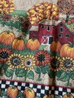 2 Vintage Fall  Kitchen Towels Thanksgiving Autumn Harvest, Pumpkins Cotton — photo 6