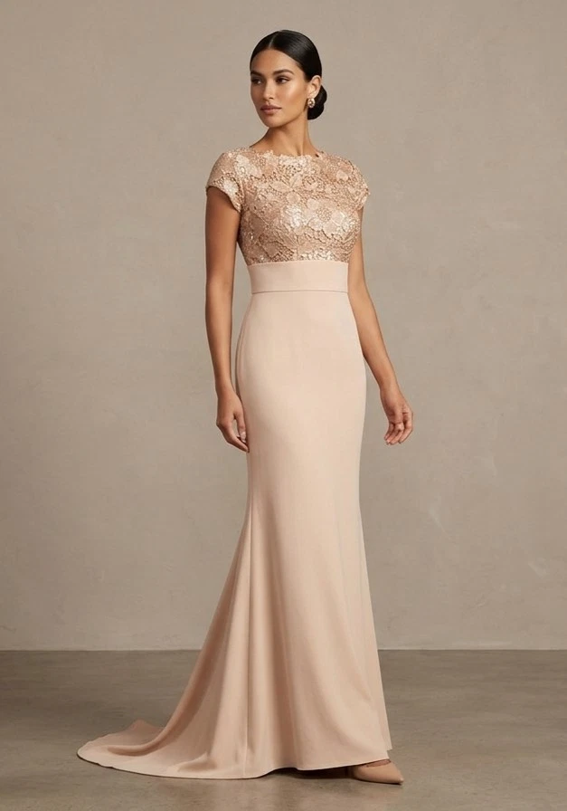 tulle maxi bridesmaid dress BABARONI Mist Dresses One Shoulder Floor-length Sleeveless Pleated Ruched A-line, Mist / US0 Couleur:Sortie This gown Occasion:HOLIDAY Pink A line Tulle