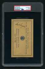 Ben Hogan, Pro Golfer - signed 1953 Official Score Card - Oakmont CC - PSA/DNA