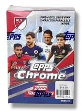 2022 Topps Chrome MLS Soccer Exclusive Sealed Blaster Box - 6 Pink X-Fractors