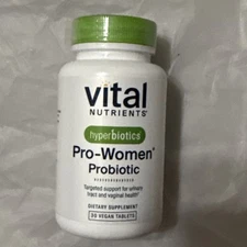 Vital Nutrients Hyperbiotics Pro-Women Probiotic 30 Vegan Tablets