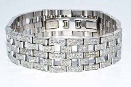Authentic! Hermes Nausicaa 18K White Gold Diamond Horsebit Authentic! Hermes Nausicaa 18K White Gold Diamond Horsebit