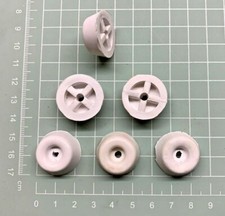 Pack of 6, White Rubber Shock absorber / Light impact protection  