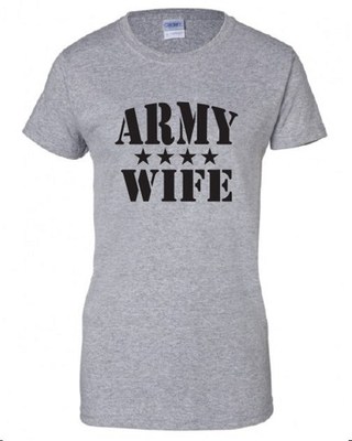 Army Wife T Shirt Tee US Military 